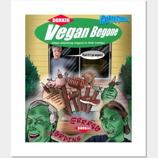 Pukey products 50 “Vegan Begone” Posters and Art